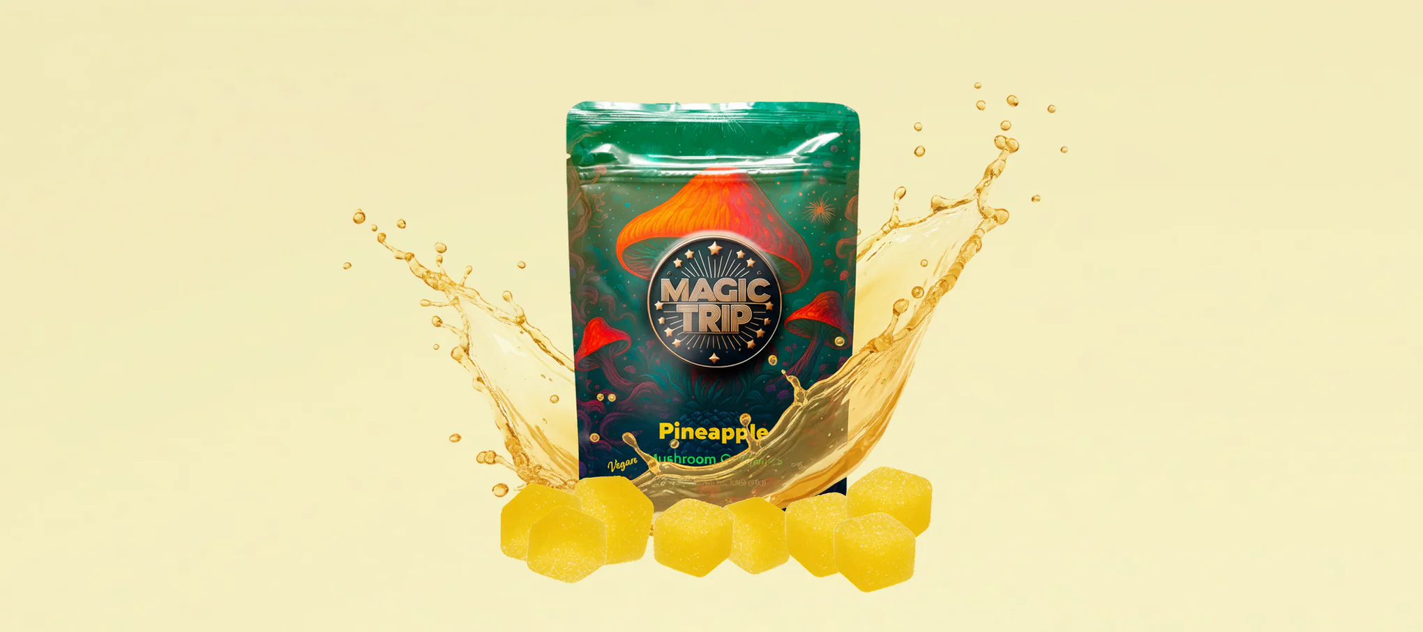 Magic Trip pineapple gummies